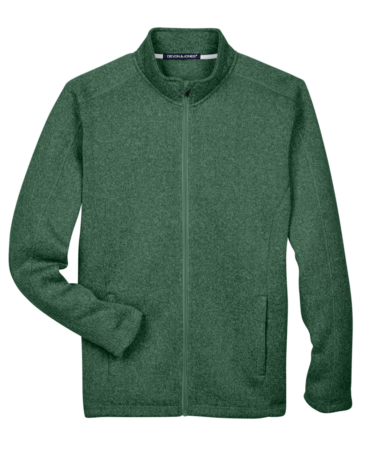 Devon & Jones Men's Bristol Full-Zip Sweater Fleece Jacket Devon & Jones