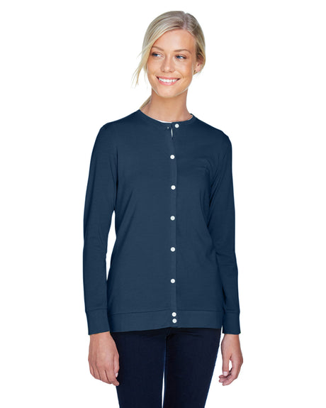 Devon & Jones Ladies' Perfect Fit™ Ribbon Cardigan Devon & Jones