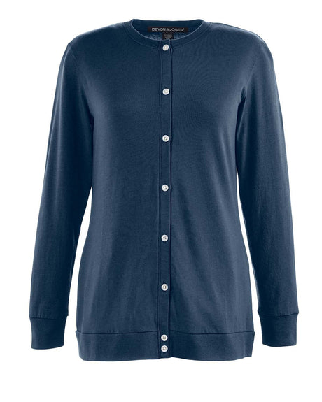 Devon & Jones Ladies' Perfect Fit™ Ribbon Cardigan Devon & Jones