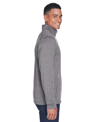 Devon & Jones Men's Newbury Mélange Fleece Quarter-Zip