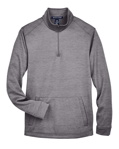 Devon & Jones Men's Newbury Mélange Fleece Quarter-Zip