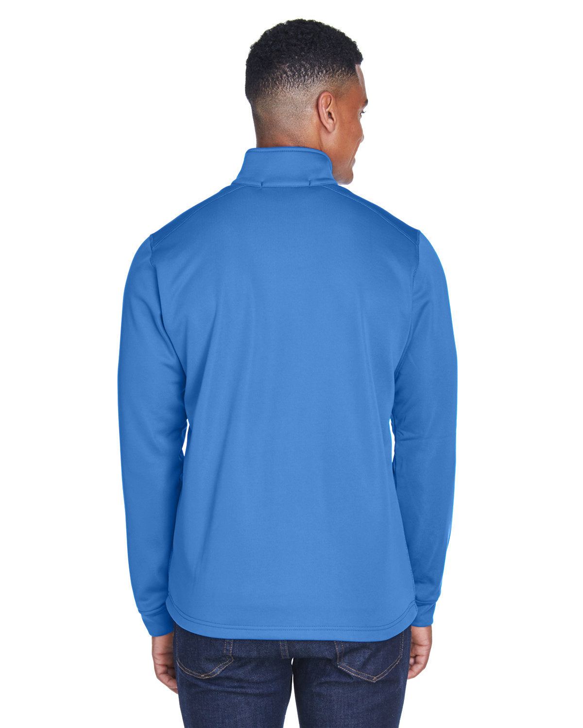 Devon & Jones Men's Newbury Colorblock Mélange Fleece Full-Zip Devon & Jones