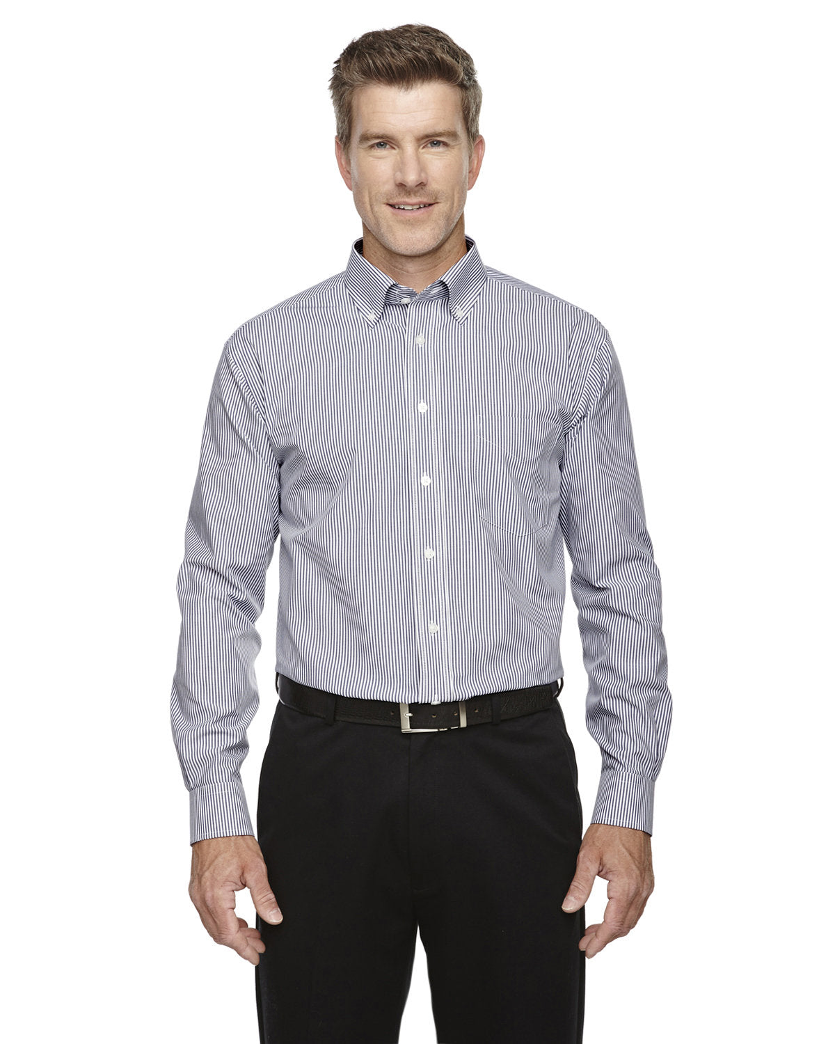 Devon & Jones Men's Crown Woven Collection™ Banker Stripe Devon & Jones