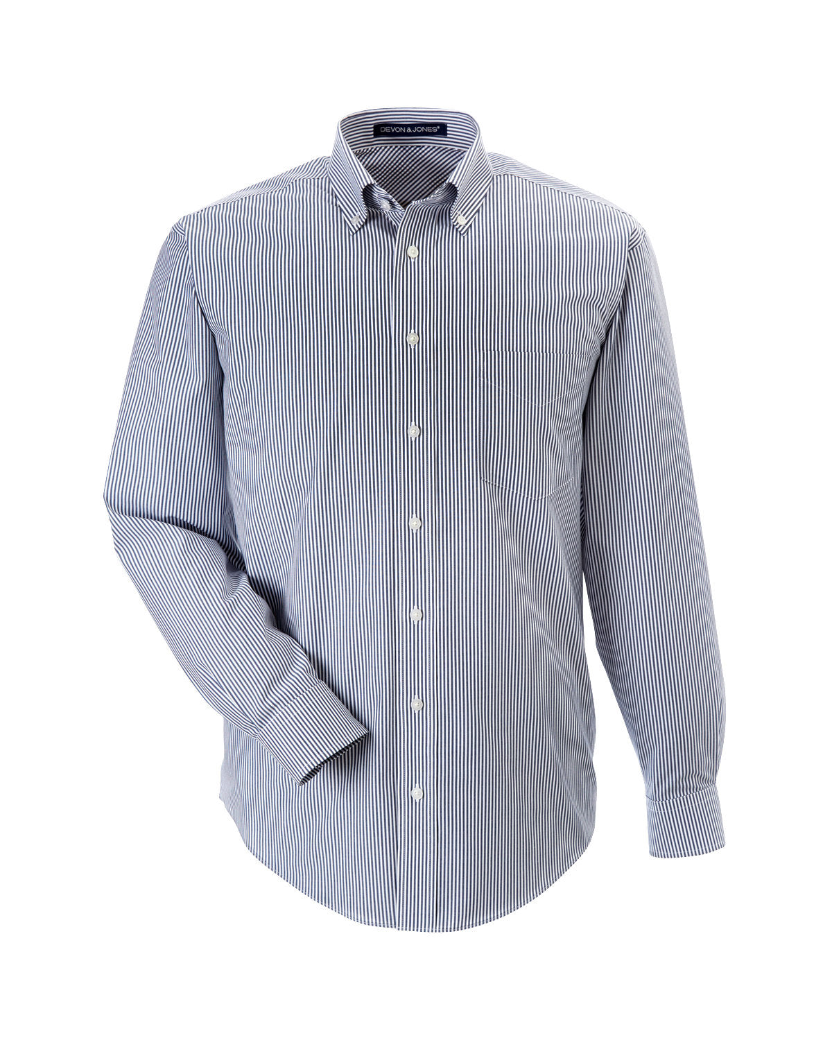 Devon & Jones Men's Crown Woven Collection™ Banker Stripe Devon & Jones