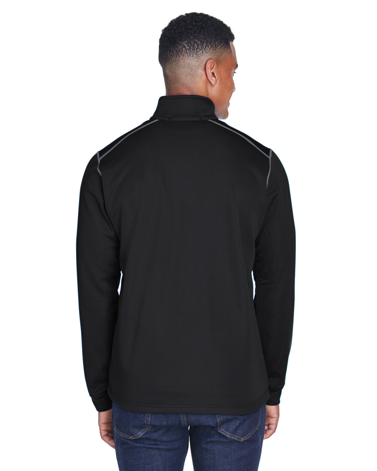 Devon & Jones Men's Newbury Colorblock Mélange Fleece Full-Zip Devon & Jones
