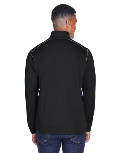 Devon & Jones Men's Newbury Colorblock Mélange Fleece Full-Zip