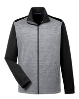 Devon & Jones Men's Newbury Colorblock Mélange Fleece Full-Zip Devon & Jones