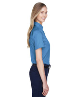 Devon & Jones Ladies' Crown Woven Collection™ Solid Broadcloth Short-Sleeve Shirt Devon & Jones