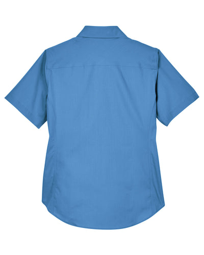 Devon & Jones Ladies' Crown Woven Collection™ Solid Broadcloth Short-Sleeve Shirt