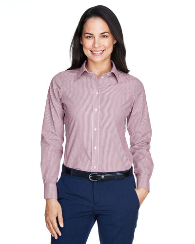 Devon & Jones Ladies' Crown Woven Collection™ Banker Stripe