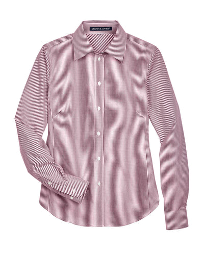 Devon & Jones Ladies' Crown Woven Collection™ Banker Stripe