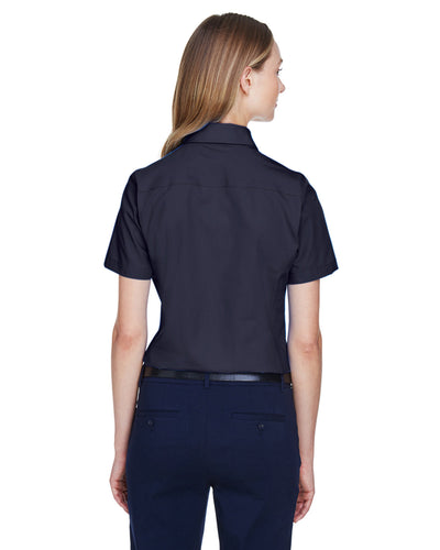 Devon & Jones Ladies' Crown Woven Collection™ Solid Broadcloth Short-Sleeve Shirt