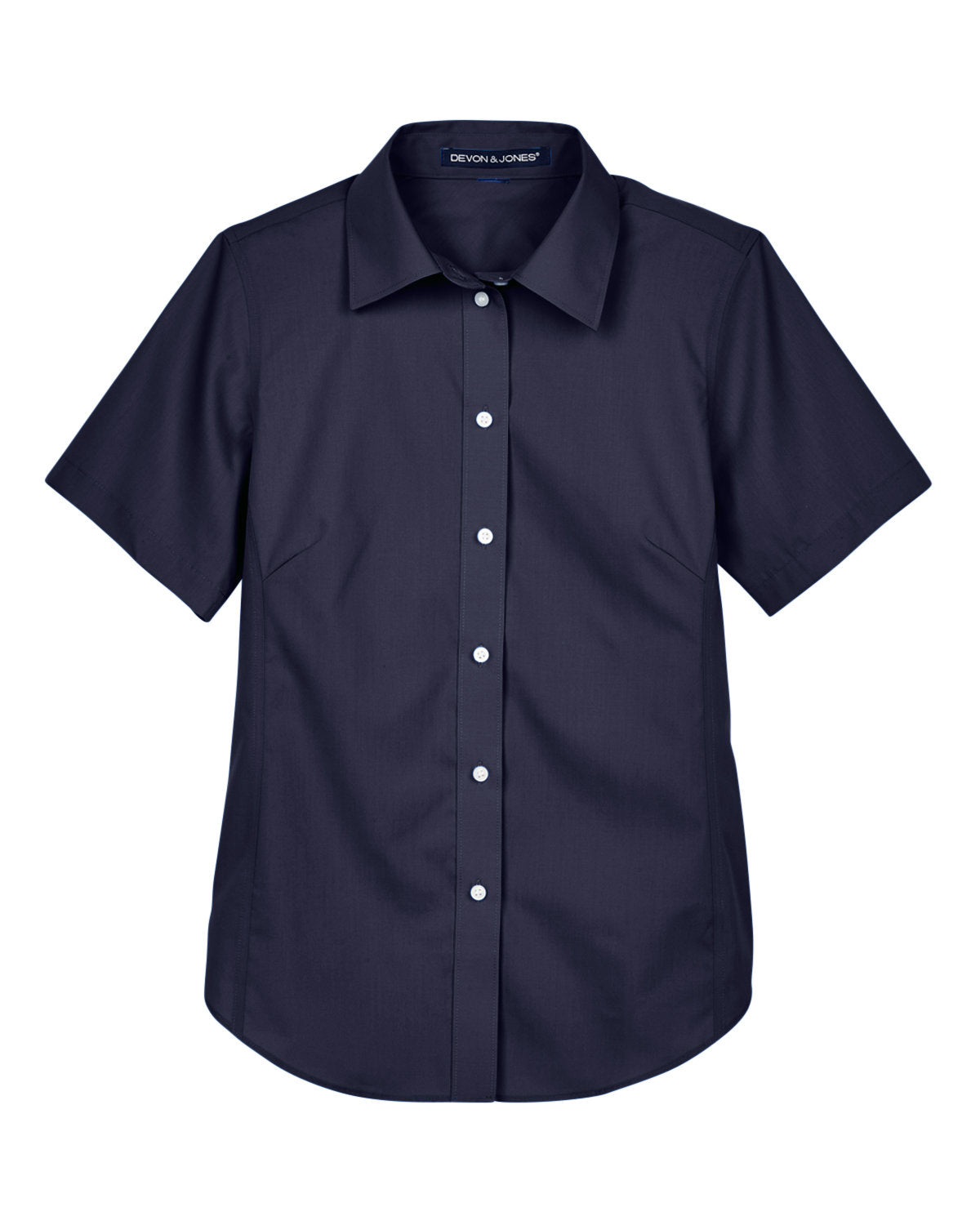 Devon & Jones Ladies' Crown Woven Collection™ Solid Broadcloth Short-Sleeve Shirt Devon & Jones