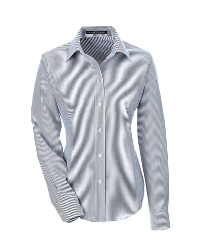 Devon & Jones Ladies' Crown Woven Collection™ Banker Stripe