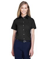 Devon & Jones Ladies' Crown Woven Collection™ Solid Broadcloth Short-Sleeve Shirt Devon & Jones