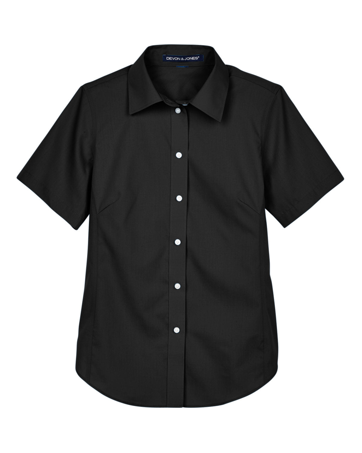 Devon & Jones Ladies' Crown Woven Collection™ Solid Broadcloth Short-Sleeve Shirt Devon & Jones