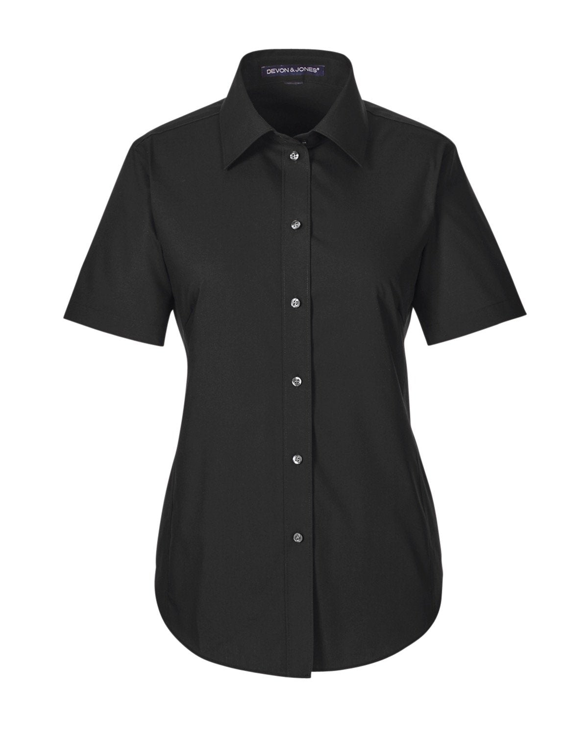 Devon & Jones Ladies' Crown Woven Collection™ Solid Broadcloth Short-Sleeve Shirt Devon & Jones