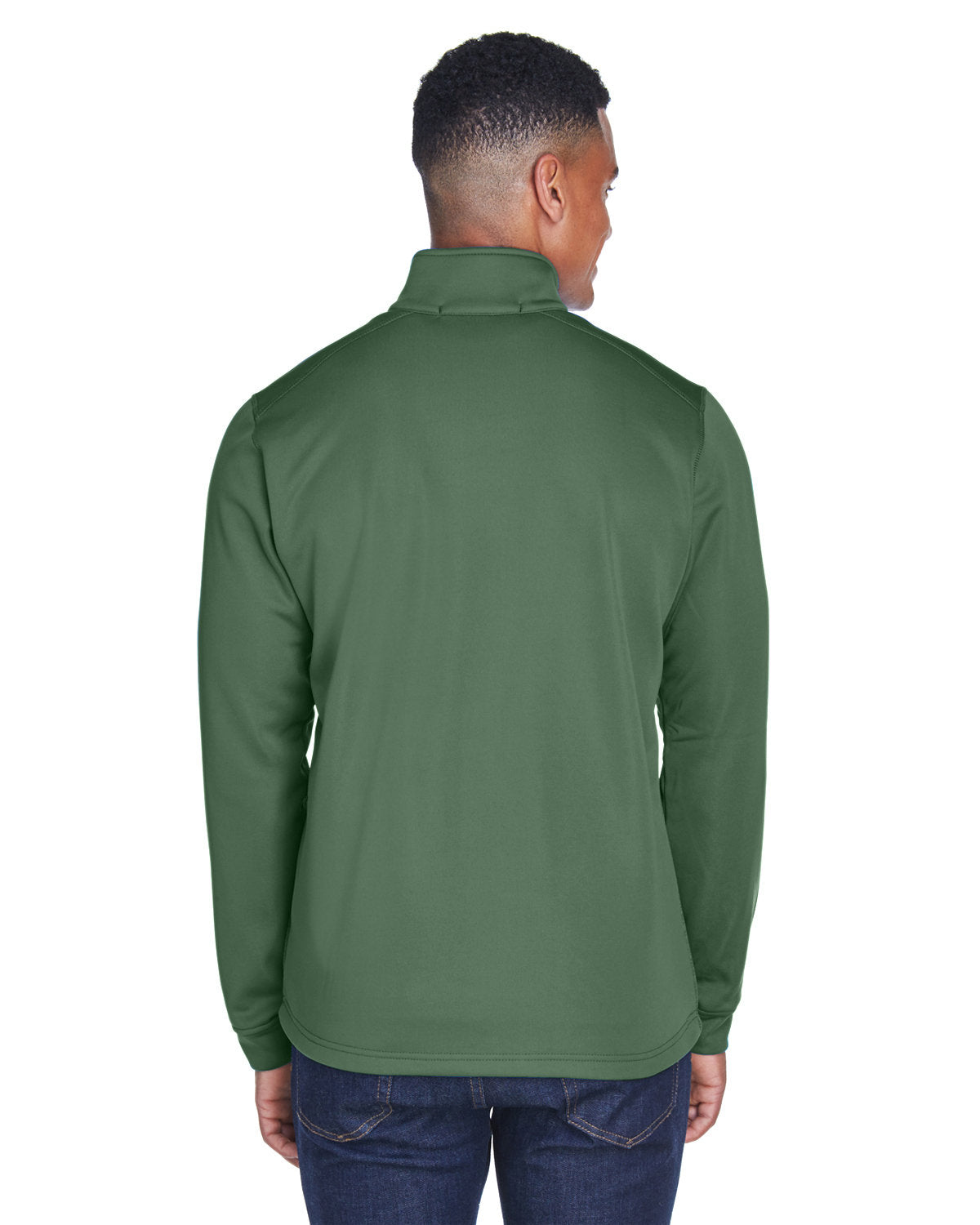Devon & Jones Men's Newbury Colorblock Mélange Fleece Full-Zip Devon & Jones