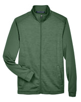 Devon & Jones Men's Newbury Colorblock Mélange Fleece Full-Zip Devon & Jones