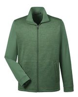Devon & Jones Men's Newbury Colorblock Mélange Fleece Full-Zip Devon & Jones