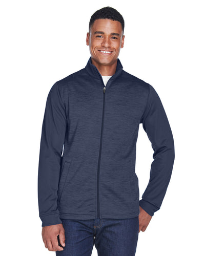 Devon & Jones Men's Newbury Colorblock Mélange Fleece Full-Zip