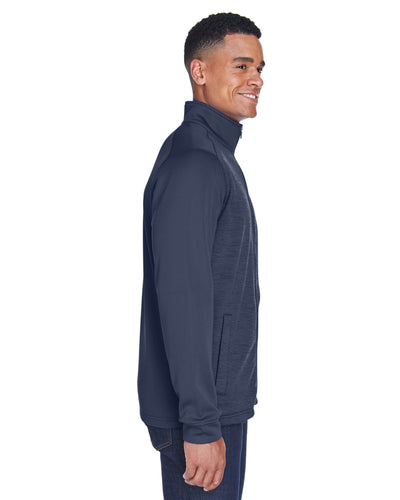 Devon & Jones Men's Newbury Colorblock Mélange Fleece Full-Zip