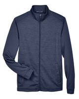 Devon & Jones Men's Newbury Colorblock Mélange Fleece Full-Zip Devon & Jones