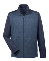 Devon & Jones Men's Newbury Colorblock Mélange Fleece Full-Zip Devon & Jones