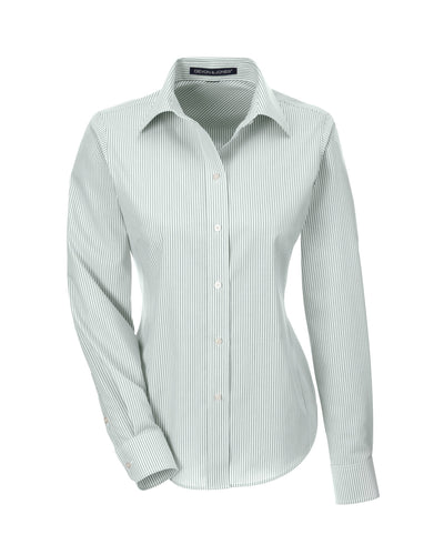 Devon & Jones Ladies' Crown Woven Collection™ Banker Stripe