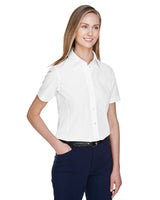 Devon & Jones Ladies' Crown Woven Collection™ Solid Broadcloth Short-Sleeve Shirt Devon & Jones