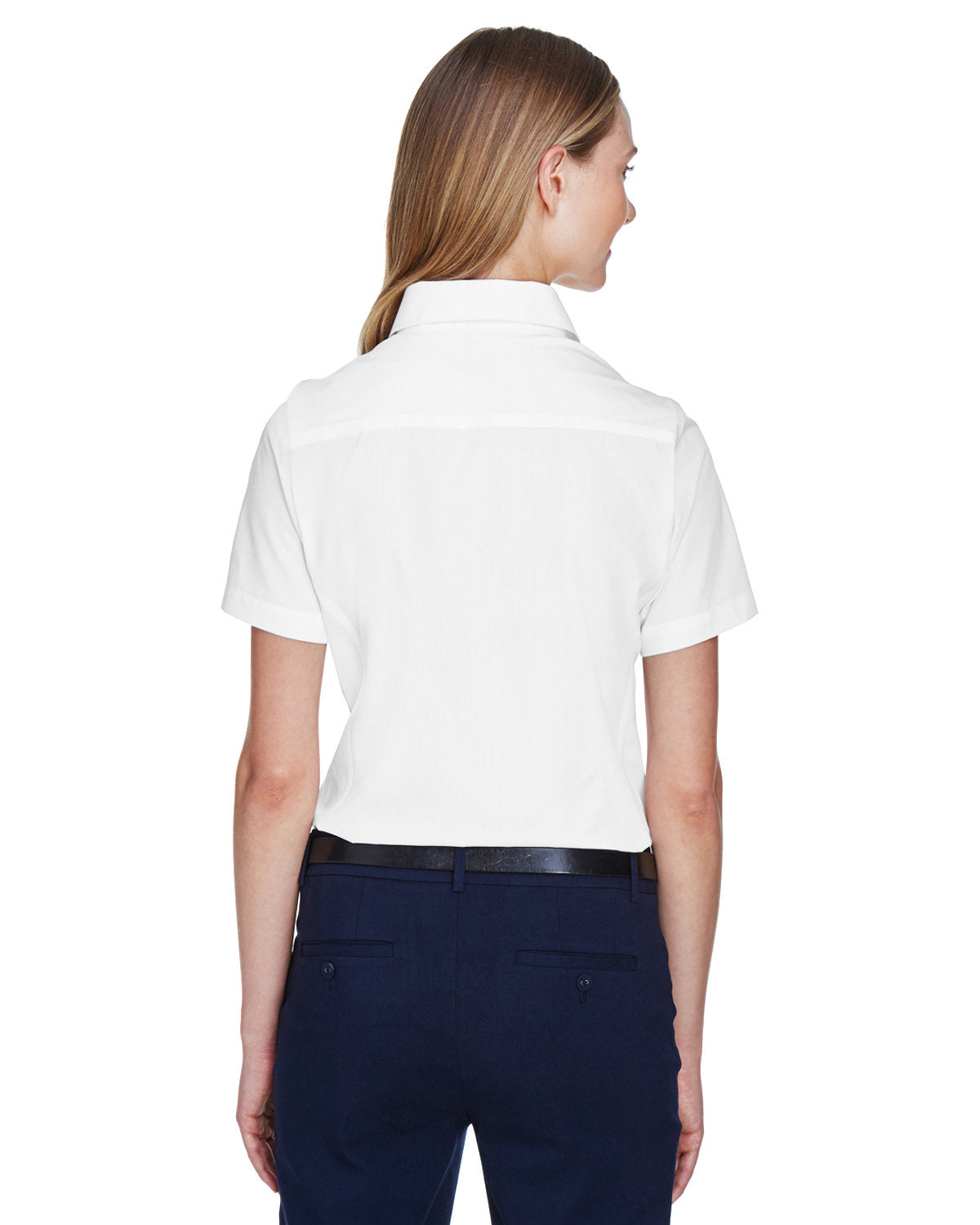 Devon & Jones Ladies' Crown Woven Collection™ Solid Broadcloth Short-Sleeve Shirt Devon & Jones