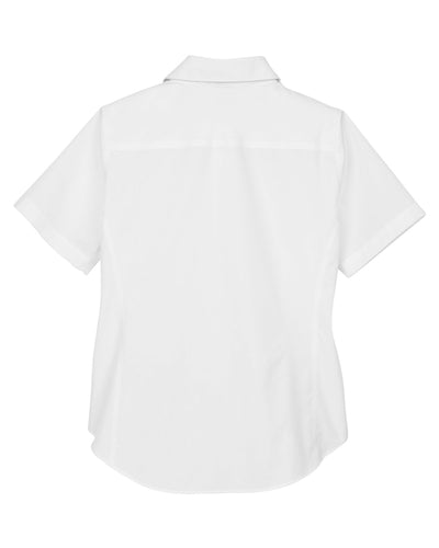 Devon & Jones Ladies' Crown Woven Collection™ Solid Broadcloth Short-Sleeve Shirt