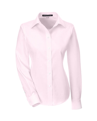 Devon & Jones Ladies' Crown Woven Collection™ Banker Stripe
