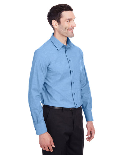Devon & Jones Men's Crown Collection™ Stretch Pinpoint Chambray Shirt