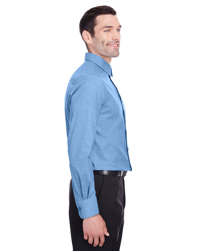 Devon & Jones Men's Crown Collection™ Stretch Pinpoint Chambray Shirt