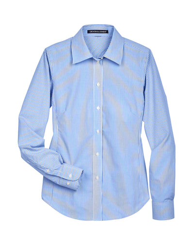 Devon & Jones Ladies' Crown Woven Collection™ Banker Stripe