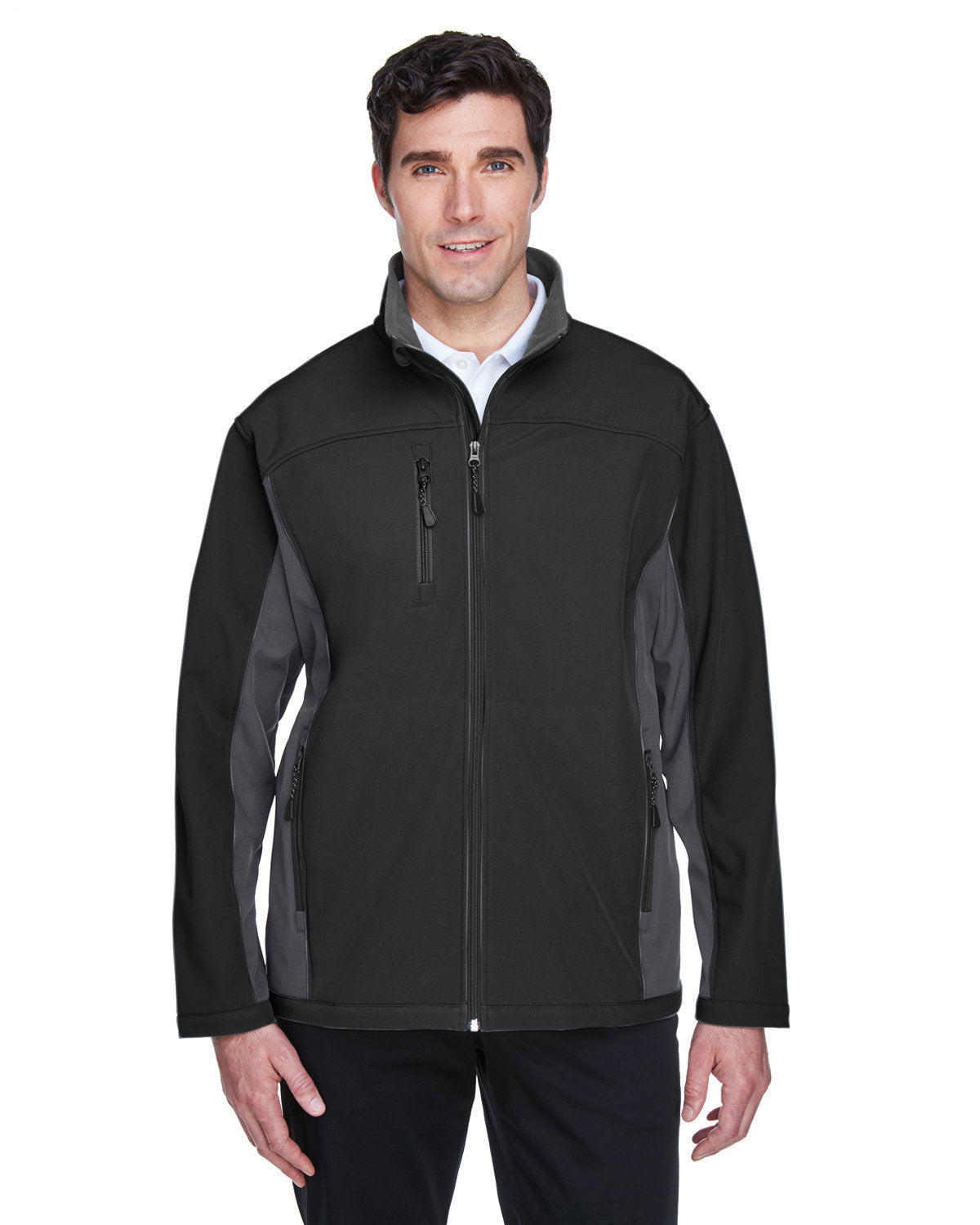 Devon & Jones Men's Soft Shell Colorblock Jacket Devon & Jones