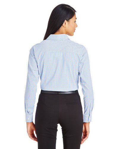 Devon & Jones CrownLux Performance™ Ladies' Micro Windowpane Shirt