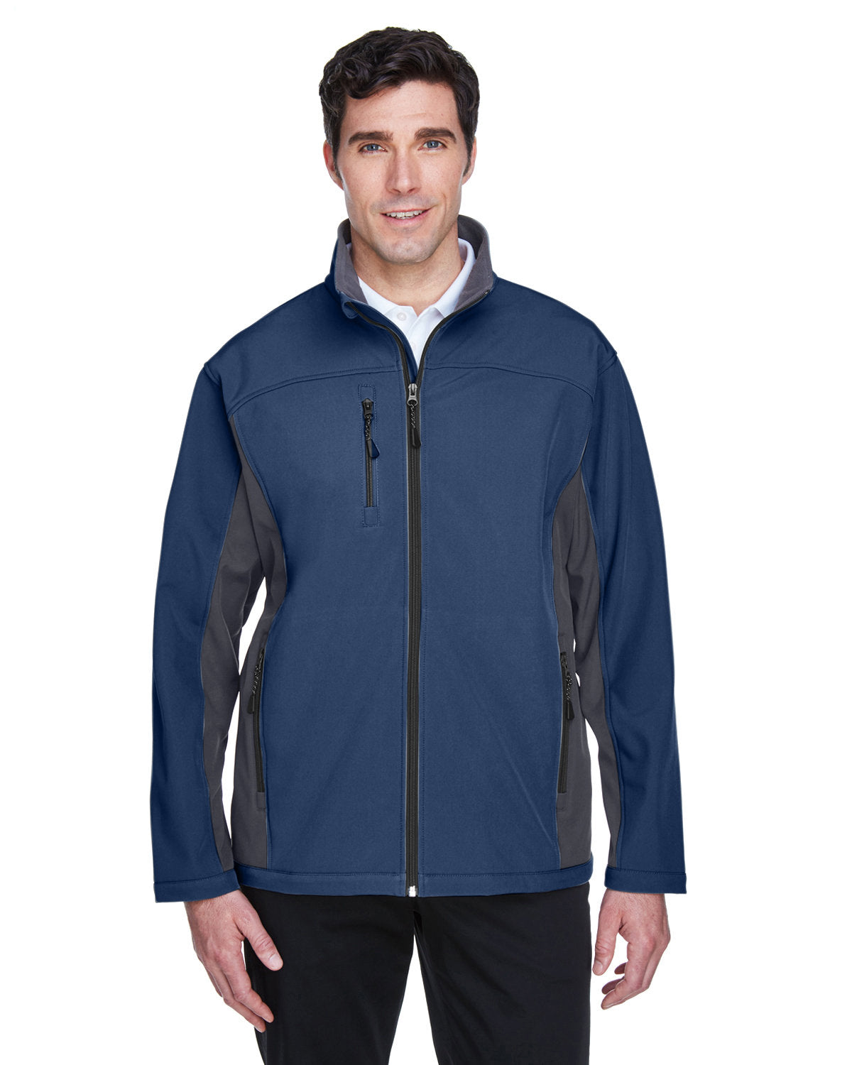 Devon & Jones Men's Soft Shell Colorblock Jacket Devon & Jones