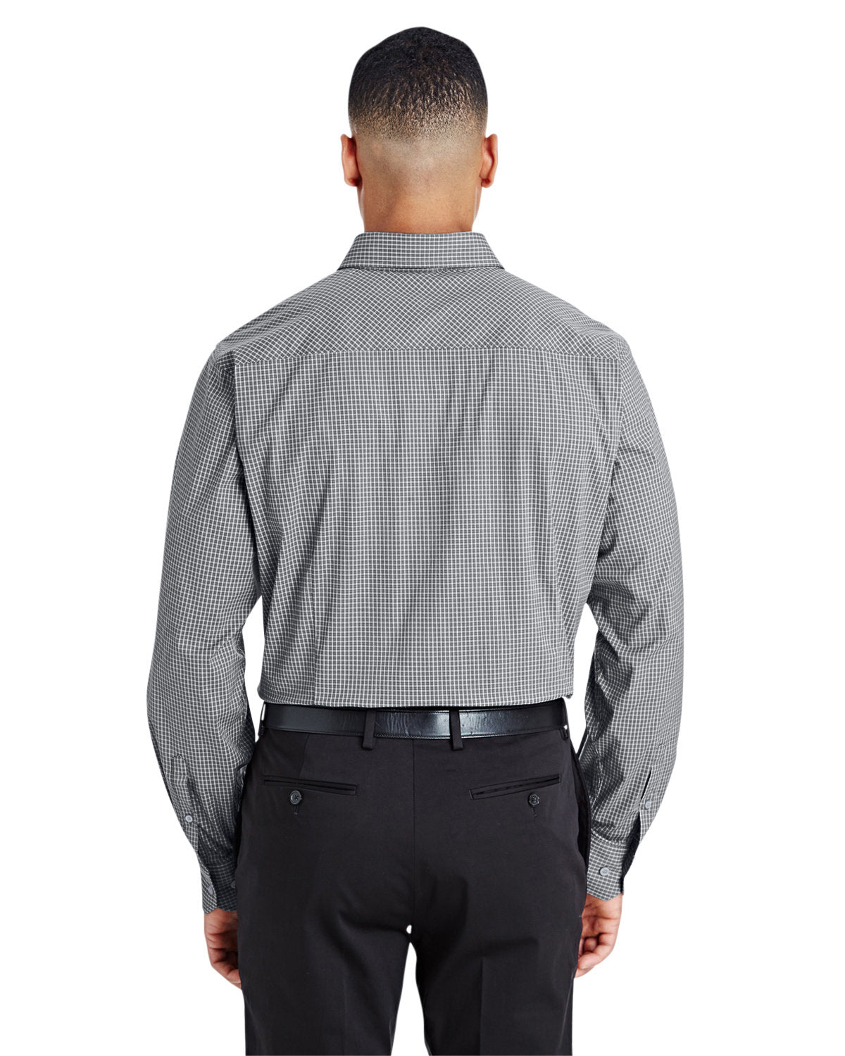 Devon & Jones CrownLux Performance™ Men's Tonal Mini Check Shirt Devon & Jones