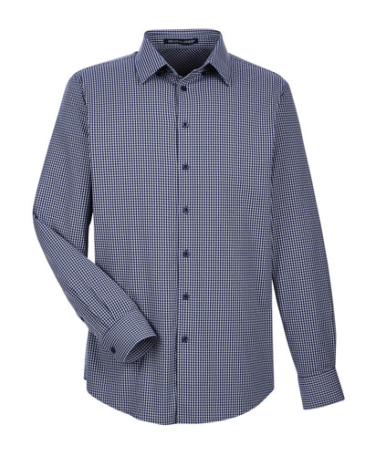Devon & Jones CrownLux Performance™ Men's Tonal Mini Check Shirt