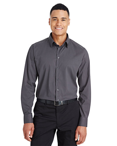 Devon & Jones CrownLux Performance™ Men's Tonal Mini Check Shirt