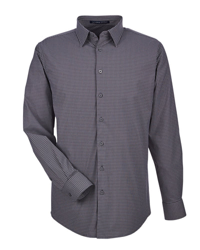Devon & Jones CrownLux Performance™ Men's Tonal Mini Check Shirt