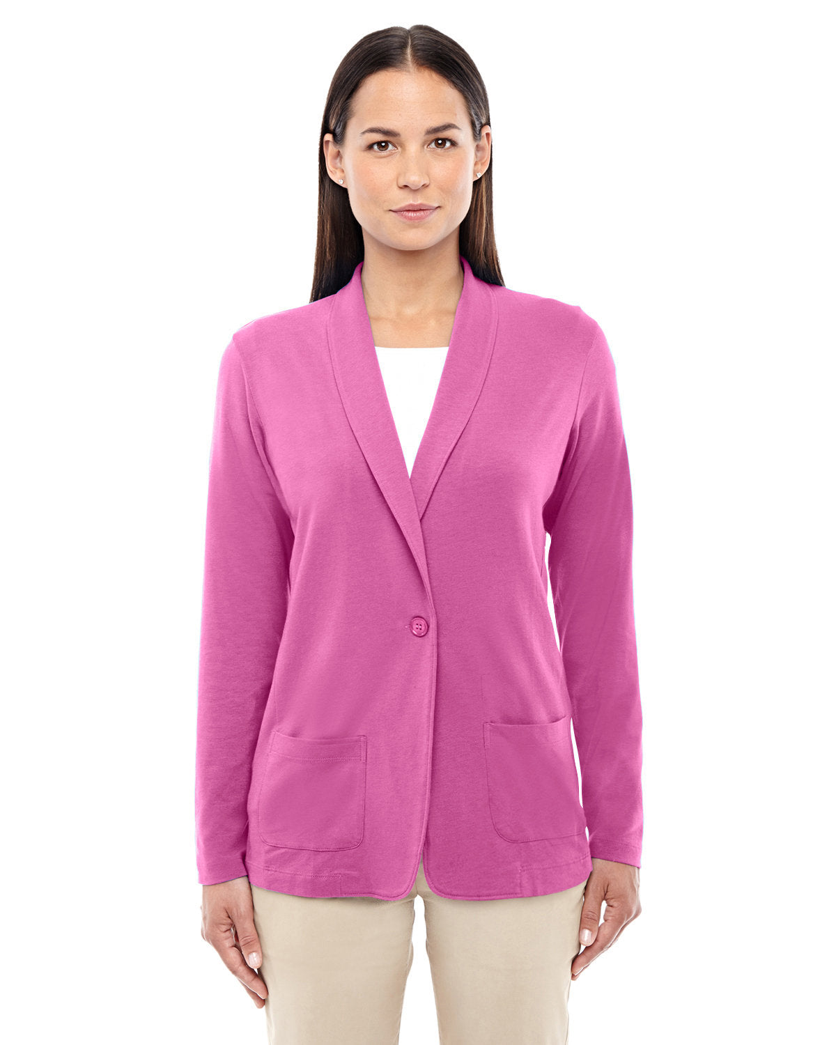 Devon & Jones Ladies' Perfect Fit™ Shawl Collar Cardigan Devon & Jones