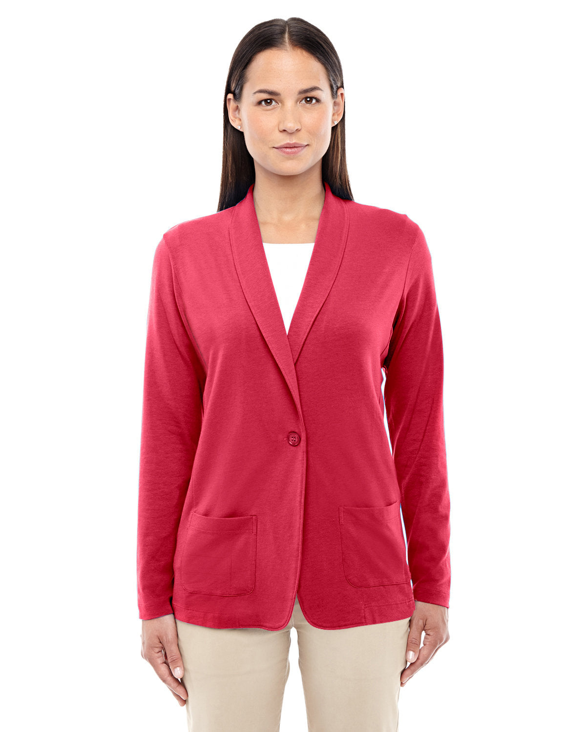 Devon & Jones Ladies' Perfect Fit™ Shawl Collar Cardigan Devon & Jones