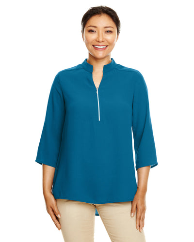 Devon & Jones Ladies' Perfect Fit™ 3/4-Sleeve Crepe Tunic