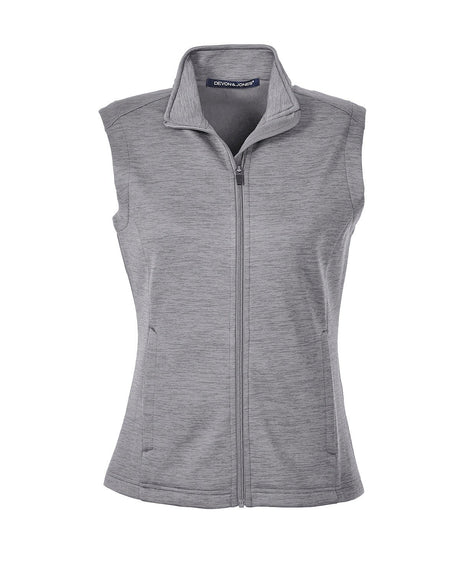 Devon & Jones Ladies' Newbury Mélange Fleece Vest Devon & Jones