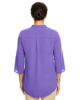 Devon & Jones Ladies' Perfect Fit™ 3/4-Sleeve Crepe Tunic Devon & Jones