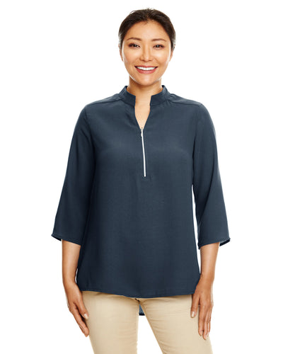 Devon & Jones Ladies' Perfect Fit™ 3/4-Sleeve Crepe Tunic