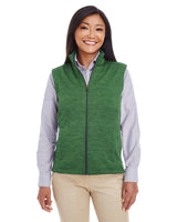 Devon & Jones Ladies' Newbury Mélange Fleece Vest Devon & Jones